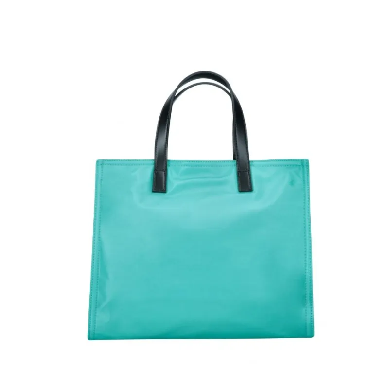 Borsa Tote Donna Retrò - Impermeabile, Per Tablet 15 Pollici, Shopping E Viaggio (Verde) - Foto 3