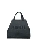 Ashanti Rebelle straw bag, black