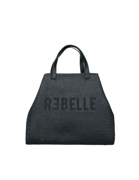 Ashanti Rebelle straw bag, black