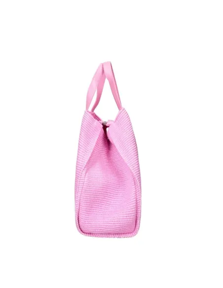 Ashanti Rebelle Strohtasche, Schocking Rose