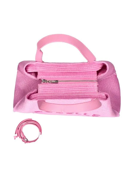 Ashanti Rebelle straw bag, Schocking Rose