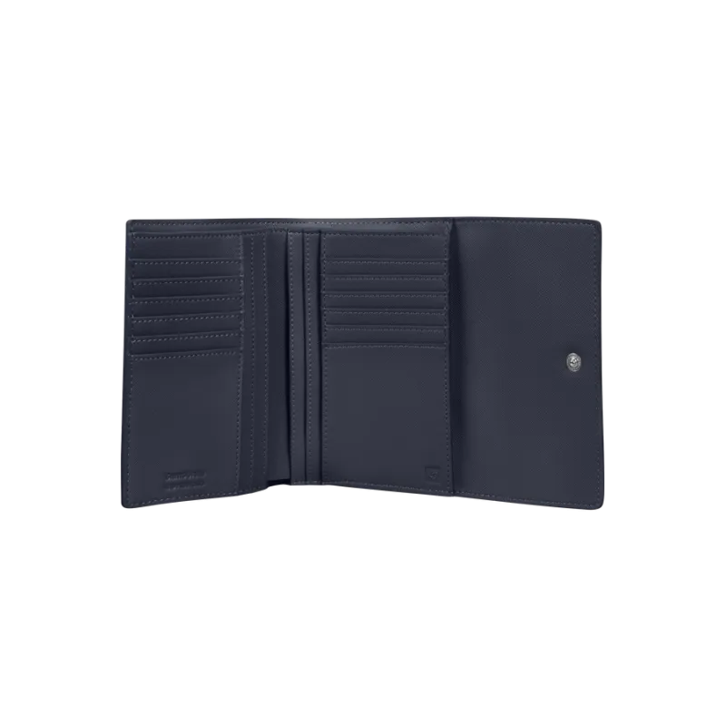 Portafogli donna con pattina Samsonite Zalia, blu 2