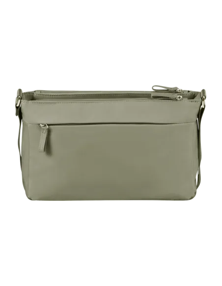 Samsonite Move Women's shoulder bag in light fabric with three compartments, sage