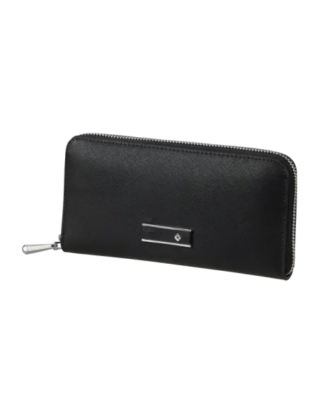Portafogli donna con zip Samsonite Zalia, nero