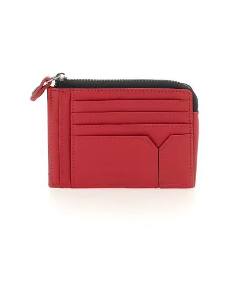 Gabs Gmoney59 Zipped coin pouch with document and credit card compartments, red