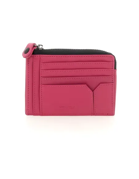Gabs Gmoney59 Zipped coin pouch with document and credit card compartments, fuchsia