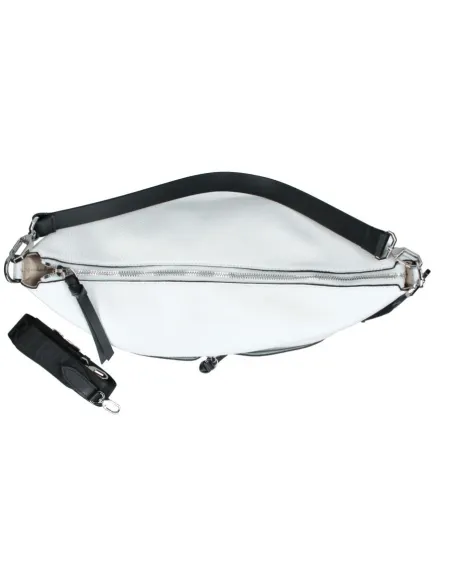 Rebelle Eirene leather shoulder bag, white