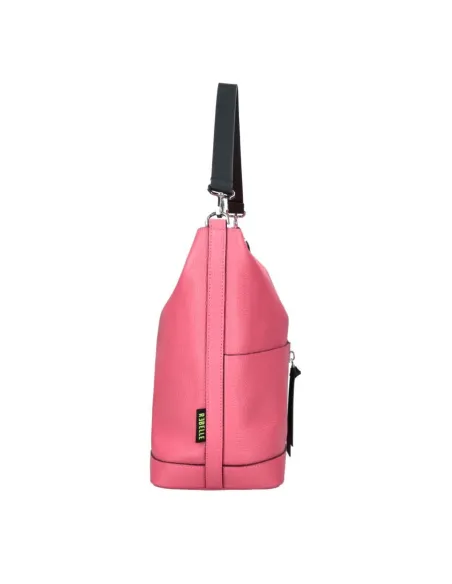 Eirene Rebelle Schultertasche aus Leder, rose