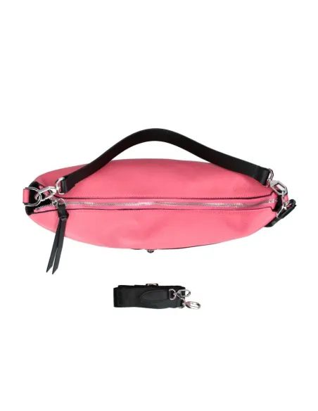 Eirene Rebelle Schultertasche aus Leder, rose