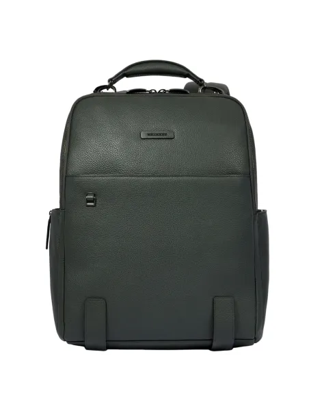 Piquadro Modus Restyling Computer backpack with anti-theft cable, green