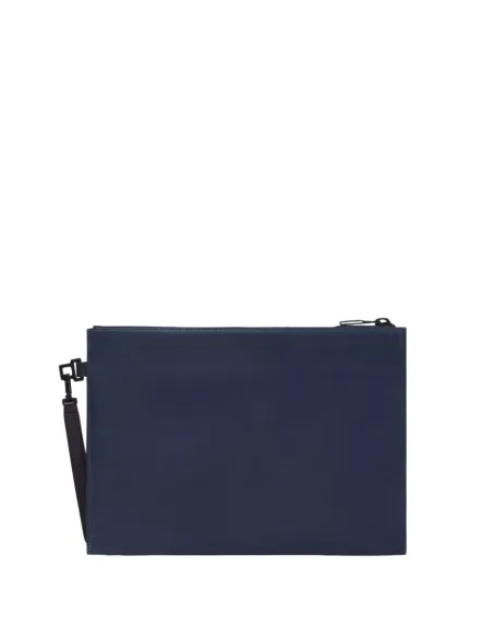 Piquadro David iPad®-Tasche aus Leder, blau