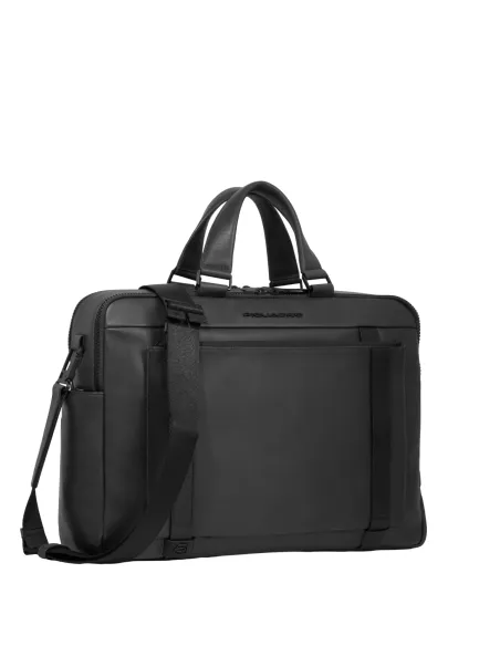 Piquadro David Computer bag 15,6" with iPad®Pro 12,9" compartment, black