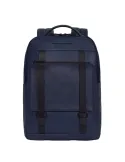 Piquadro David computer backpack with two compartments, blue