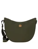 Bric's X-Collection Recycled nylon large shoulder bag, green