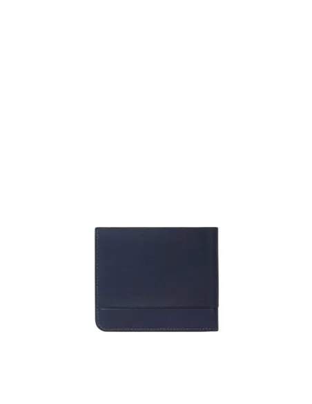 Piquadro David Men's wallet with removable document facility, blue