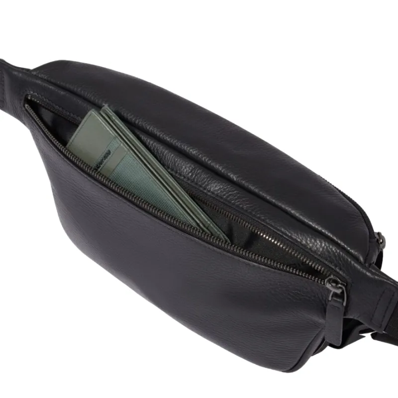 Marsupio in pelle Piquadro Modus, nero 2