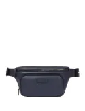 Piquadro Modus Special Leder-Gürteltasche, blau