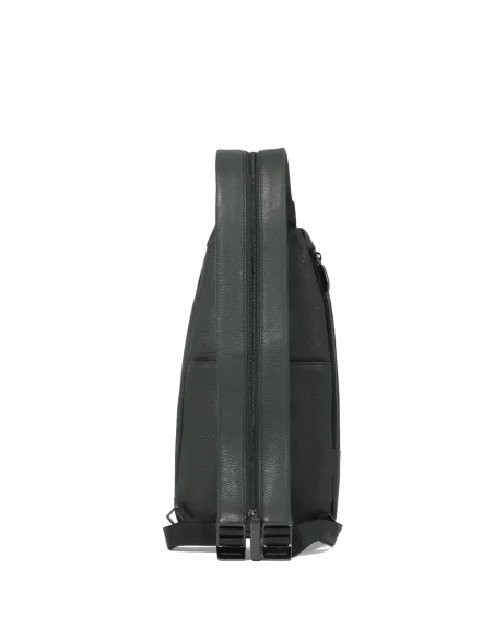 Monospalla per iPad®mini in pelle portabile a zaino Piquadro Modus, verde