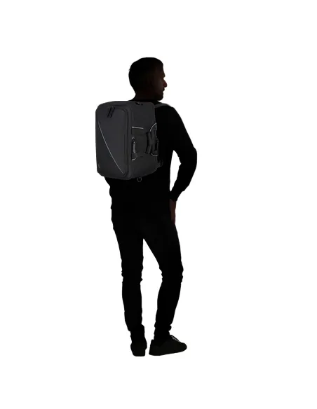 American Tourister Reisetasche/Rucksack mit Laptophalterung, schwarz