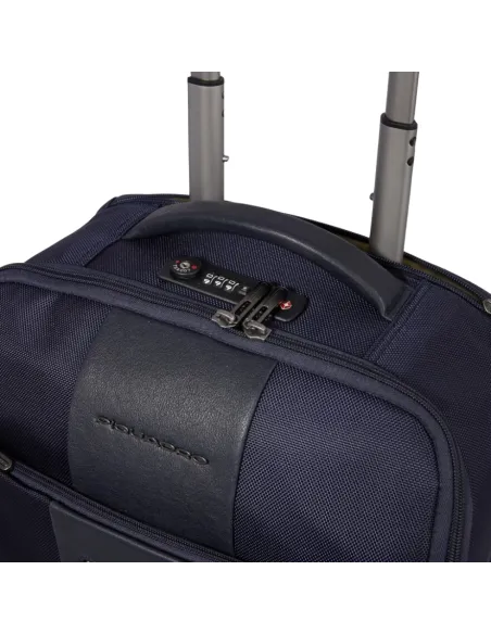 Piquadro Brief2 Recycled nylon underseat trolley, black