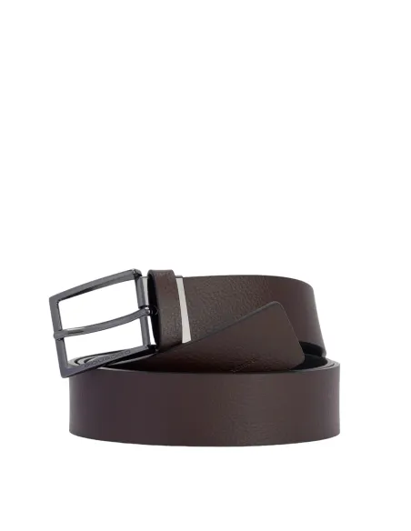 Wendegürtel für Herren Piquadro Modus Special, schwarz-braun