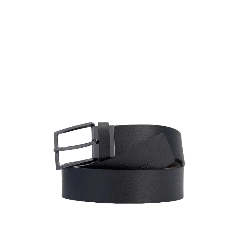 Piquadro Modus Special double-faced men's belt, black-brown