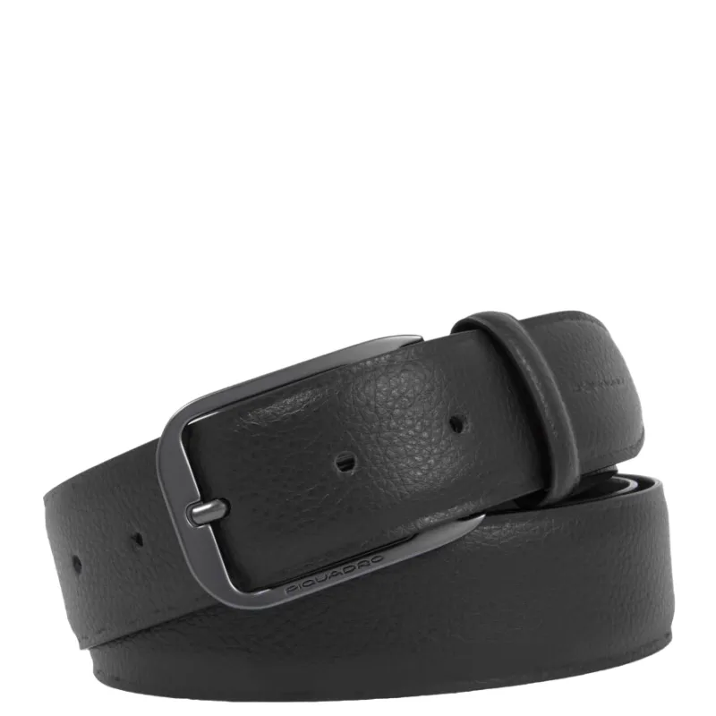 Piquadro Modus Special men's leather belt, black