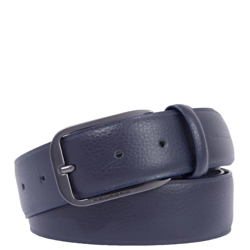 Piquadro Modus Special men's leather belt, blue