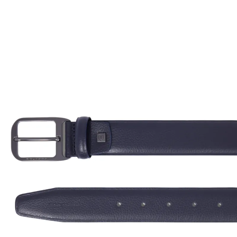 Piquadro Modus Special men's leather belt, blue 2