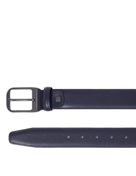 Piquadro Modus Special men's leather belt, blue