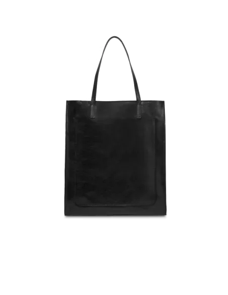 Shopping verticale con chiusura con zip The Bridge Mirra, nera