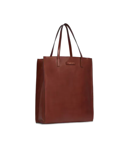 Shopping verticale con chiusura con zip The Bridge Mirra, marrone