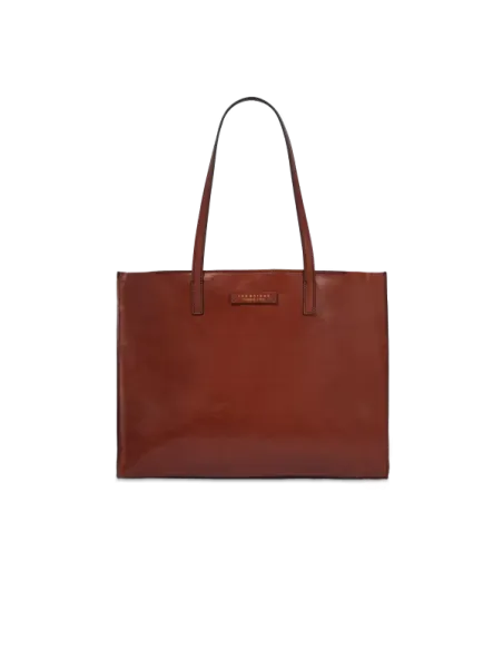 Shopping The Bridge Mirra con chiusura con zip, marrone