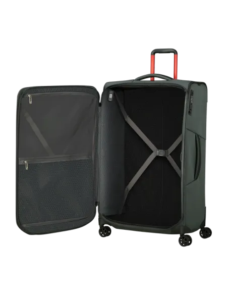 Samsonite Respark Großer, erweiterbarer Trolley, Black Sport