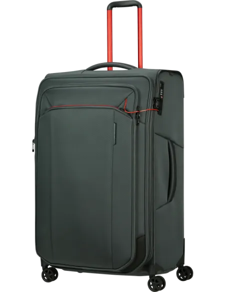 Samsonite Respark Großer, erweiterbarer Trolley, Black Sport