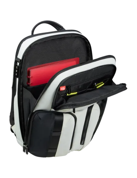 Samsonite Urban-Eye 15.6" PC backpack with two front pockets, Light Grey-Lime