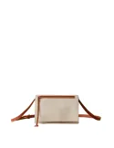 Borbonese Livre cross-body bag with flap, sand