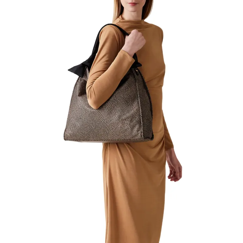 Borbonese Lover Schultertasche, OP natural 2