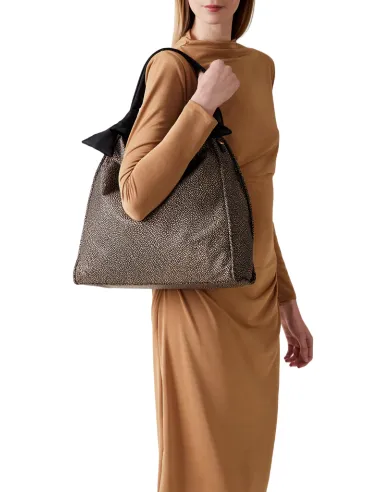 Borbonese Lover shoulder bag, OP natural