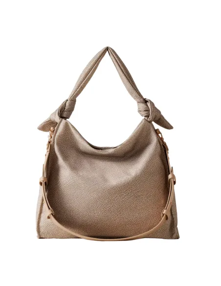 Borbonese Lover shoulder bag, sand