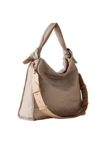 Borbonese Lover Schultertasche, sand