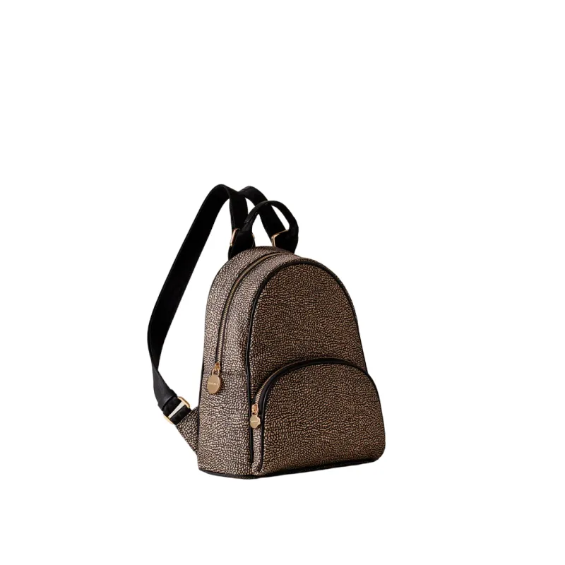 Borbonese Eco Line women's backpack, op natural-black 2