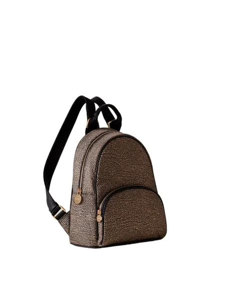 Borbonese Eco Line women's backpack, op natural-black