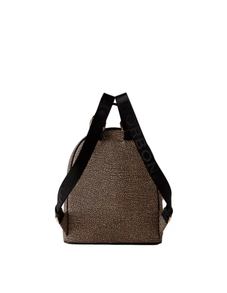 Borbonese Eco Line women's backpack, op natural-black