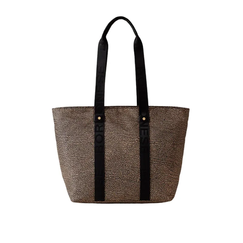 Shopping media Borbonese, OP Naturale-Nero