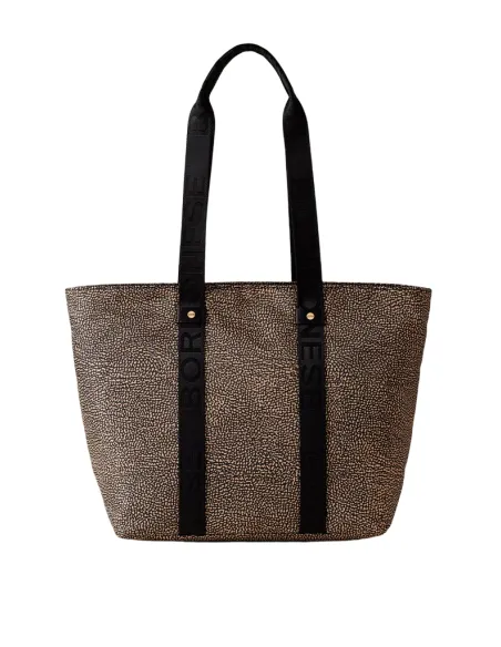 Shopping media Borbonese, OP Naturale-Nero