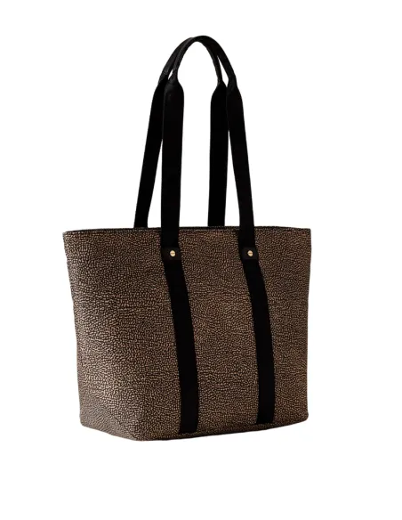 Shopping media Borbonese, OP Naturale-Nero