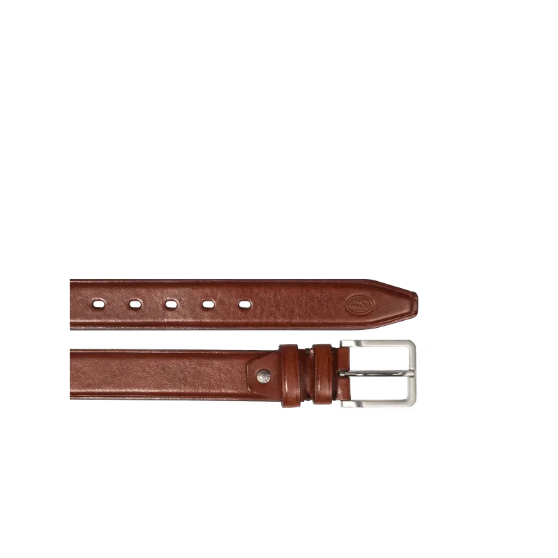 The Bridge men's leather belt, brown 2