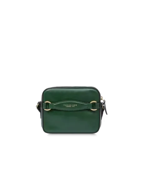 Borsa piccola a tracolla con chiusura con zip The Bridge Bettina, verde smeraldo