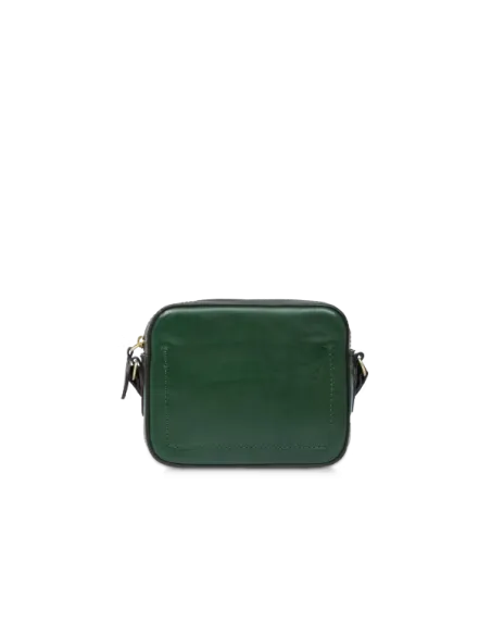 Borsa piccola a tracolla con chiusura con zip The Bridge Bettina, verde smeraldo